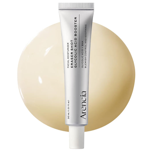 Arencia Eraser Shot Serum Glycolic Acid Booster with AHA BHA, Exfoliating Face Serum for Pore