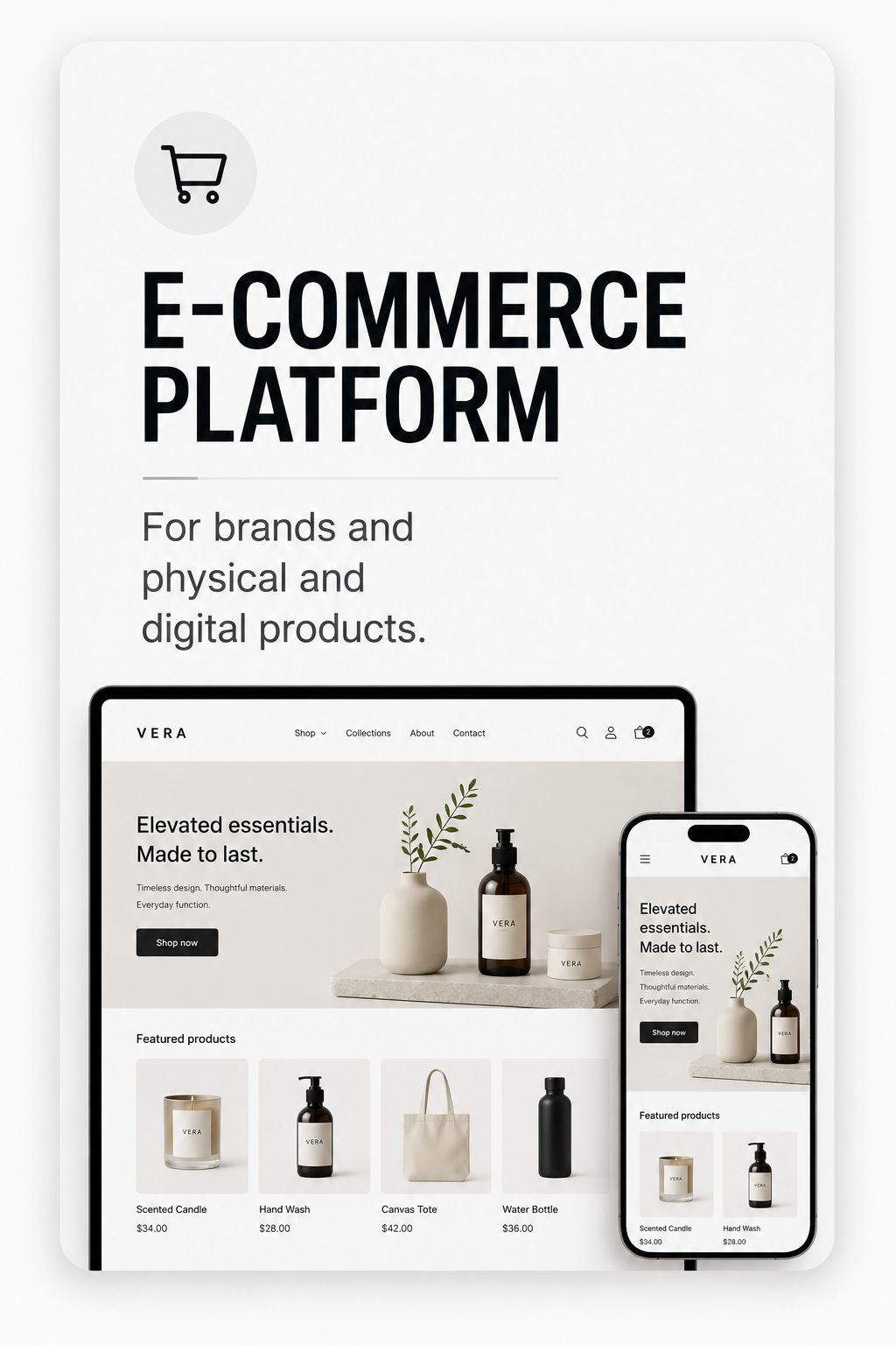 E-commerce Website - For brands selling physical or digital products.