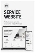 Service Website - For businesses, agencies, consultants, and professionals.